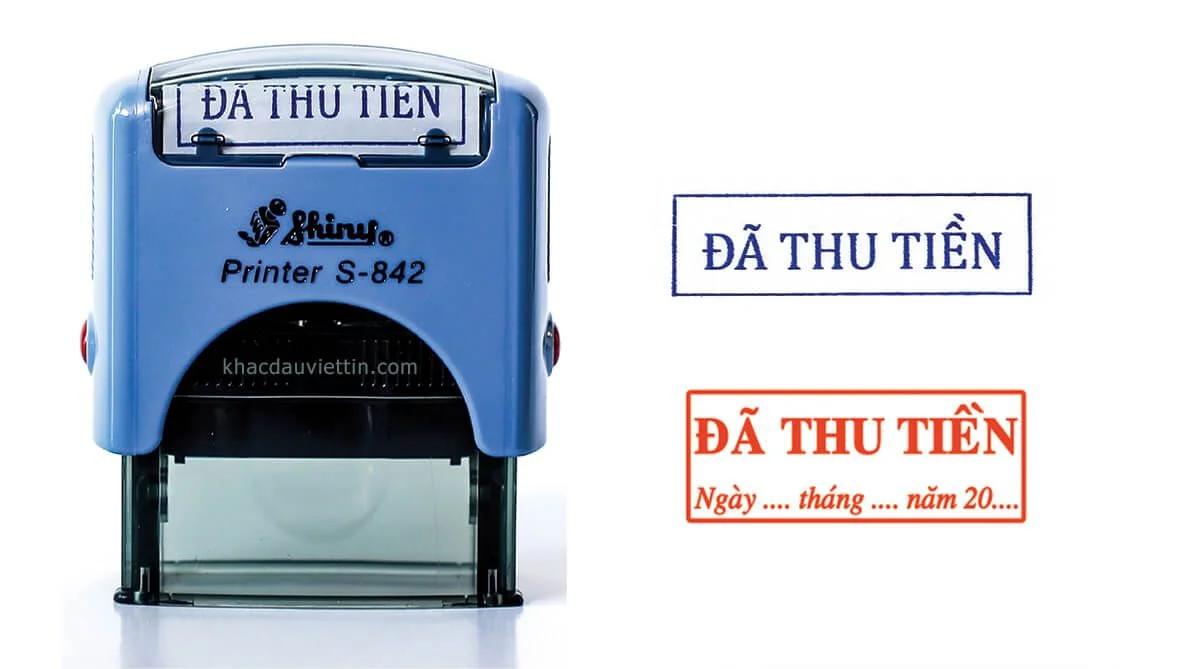 Khắc con dấu ĐÃ THU TIỀN / BÁN HÀNG QUA ĐIỆN THOẠI